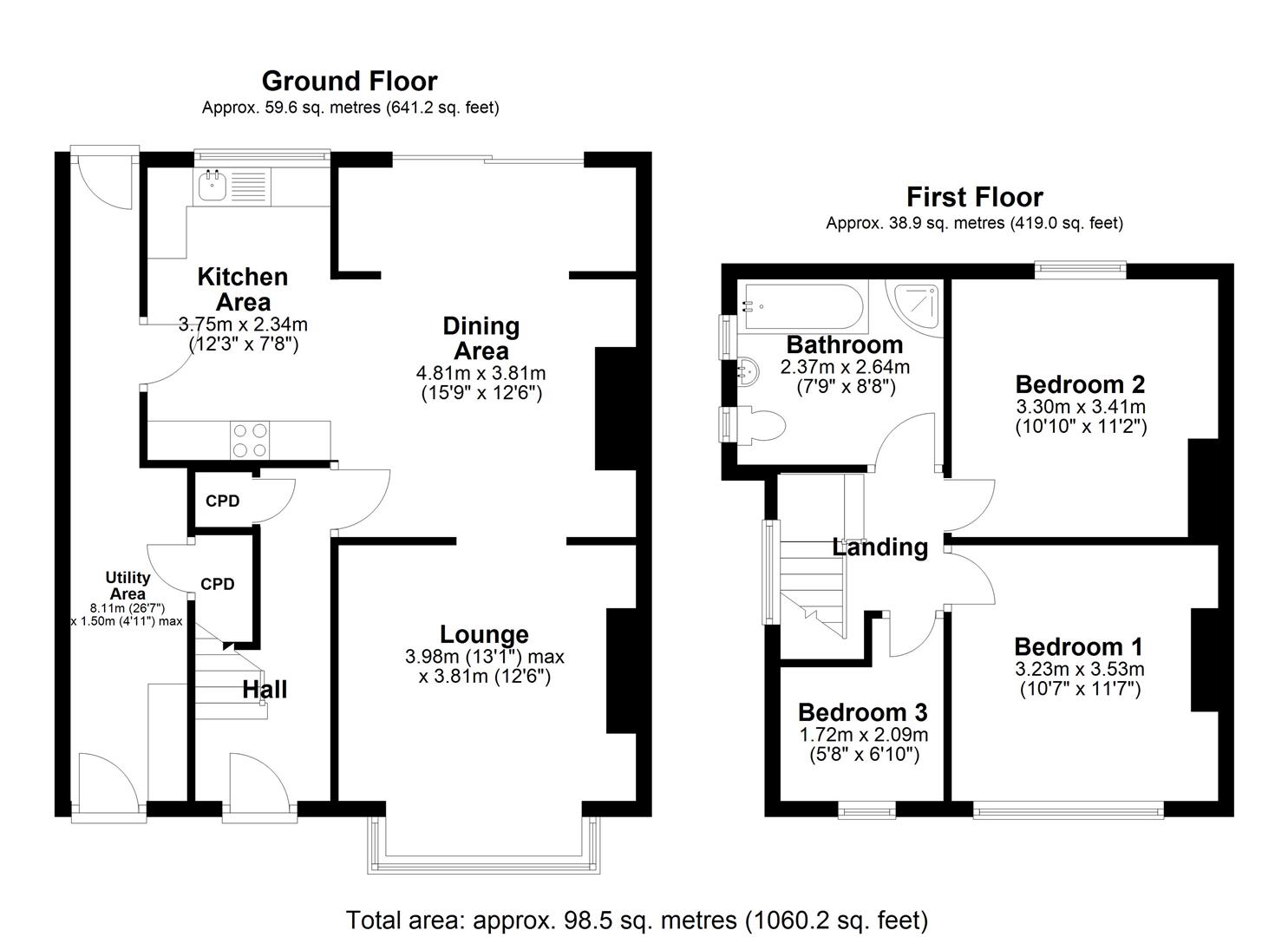 Floorplan.Willoughby Road, North Shields